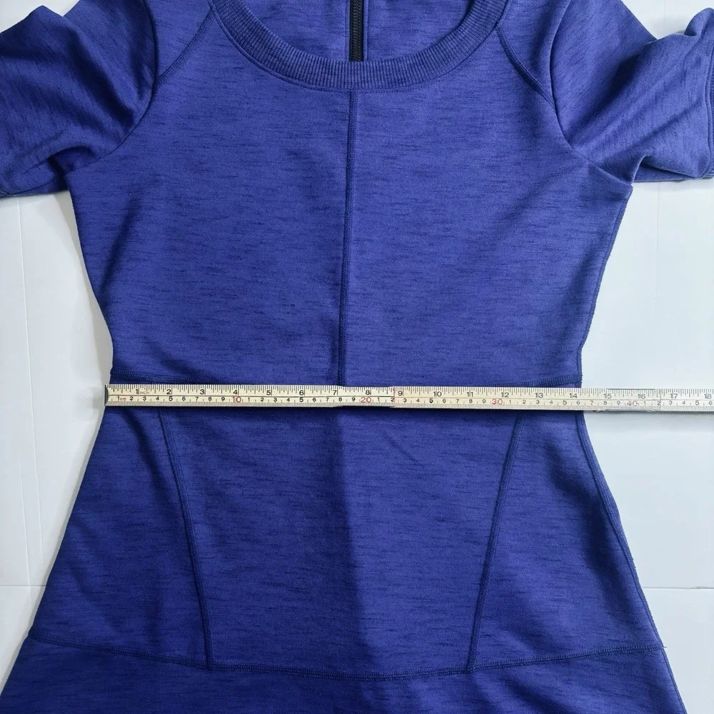 Athleta En Route Fit And Flare Dress Blue/Purple Size Small Women's
